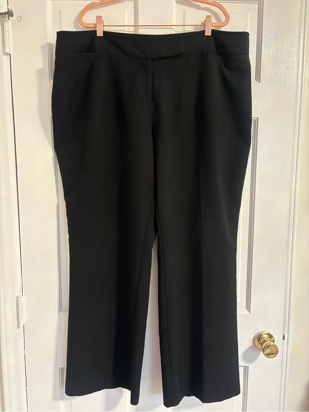 Women's Black Tailored Dress Trousers Size 20W